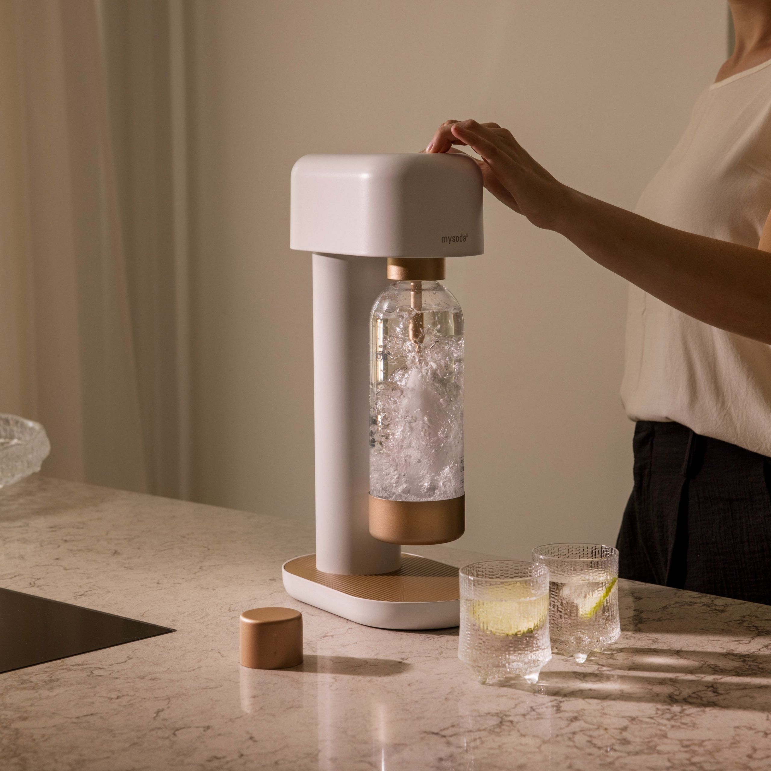 MySoda Ruby 2 vandens karbonatorius White Gold