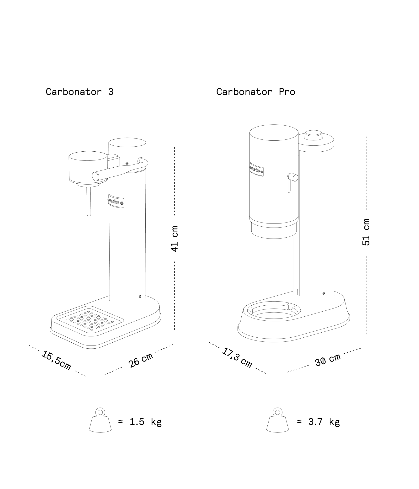 Aarke Carbonator 3 vandens karbonatorius