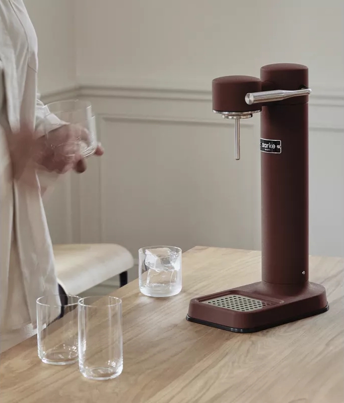Aarke Carbonator 3 vandens karbonatorius Burgundy