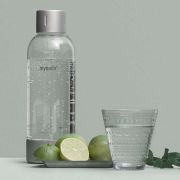 Gazuoto vandens butelis MYSODA 1L, 2vnt. Grey