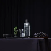 Gazuoto vandens butelis MYSODA 1L, 2vnt. Black