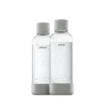 Gazuoto vandens butelis MYSODA 1L, 2vnt. Grey - Vaizdas 2