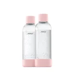 Gazuoto vandens butelis MYSODA 1L, 2vnt. Pink - Vaizdas 2